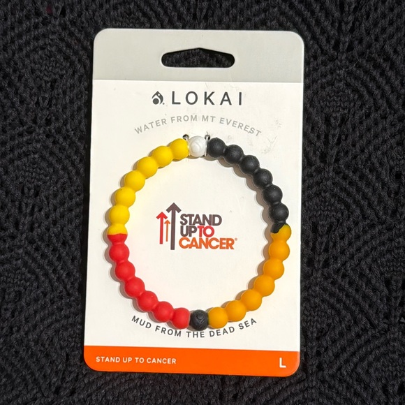 NWT Lokai Stand Up To Cancer Bracelet Size Large - Picture 1 of 2